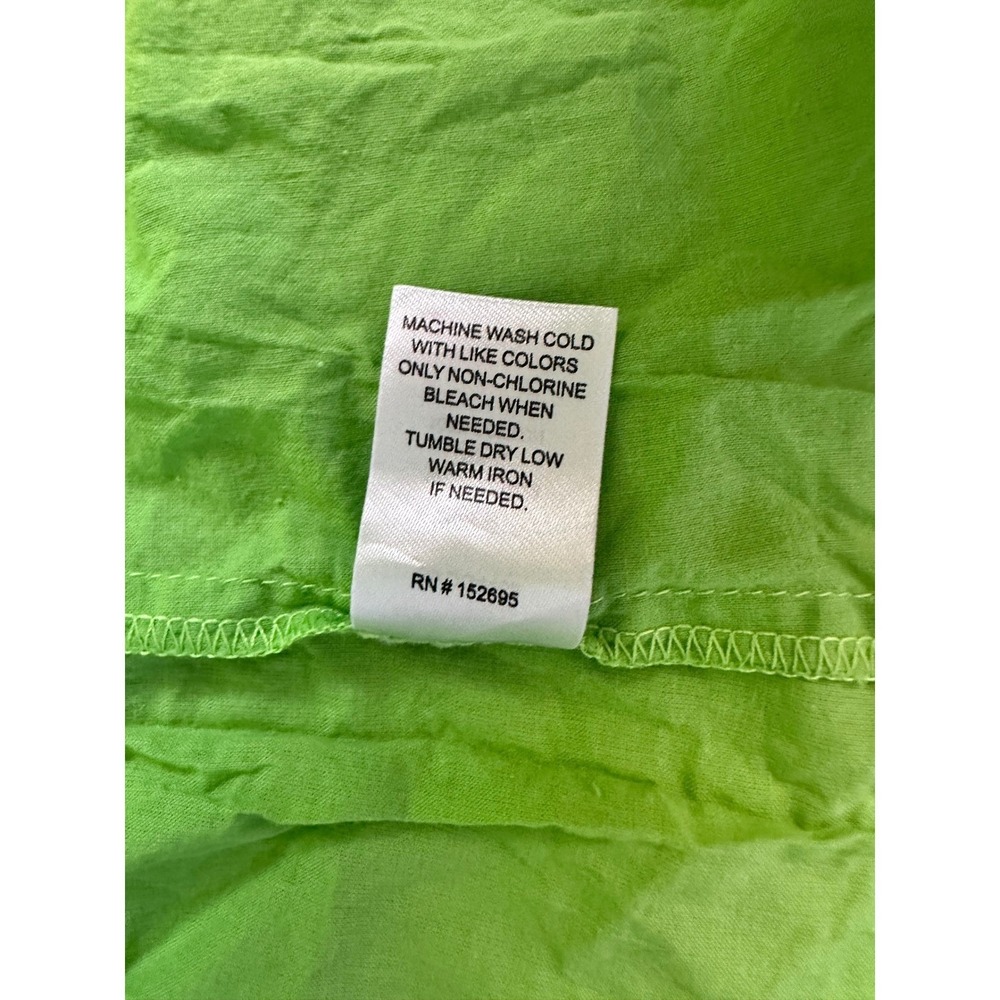 Slate & Willow Large Lime Green Eyelet  Midi Smocked /Scallop Dress Bodice - Picture 7 of 7